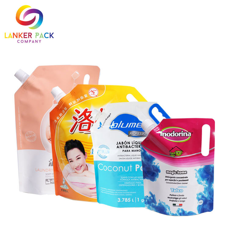 Nouveau design Mylar Stand Up Liquid Spout Pouch